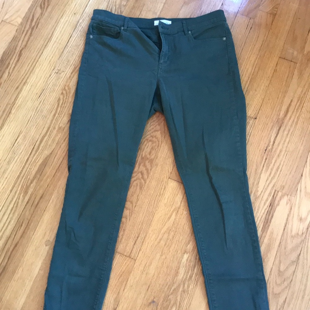 Loft pants dark green